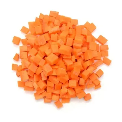 Frozen diced pumpkin